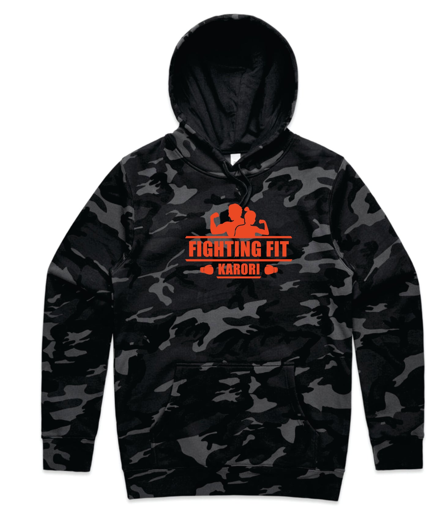 Fighting Fit Black Camo Hoodie - Unisex