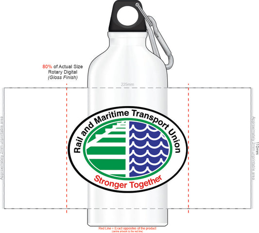 50 x Intrepid Rail and Maritime Transport Union Drink Bottles