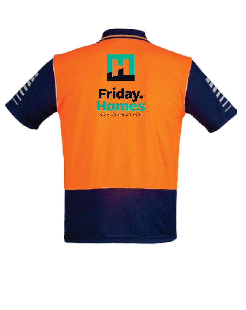 Friday Homes Hi Vis Zone Short Sleeve Polo