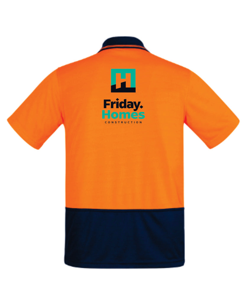 Friday Homes Hi Vis Comfort Back Polo