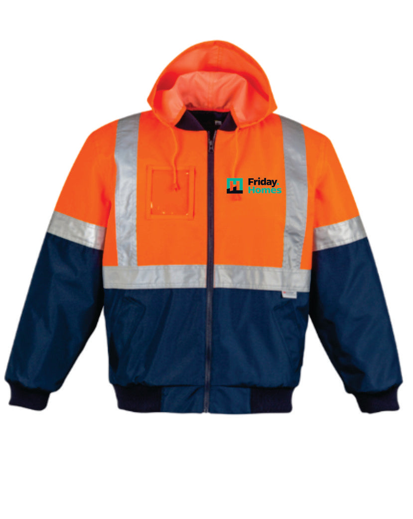 Friday Homes Hi Vis Quilted Flying Jacket