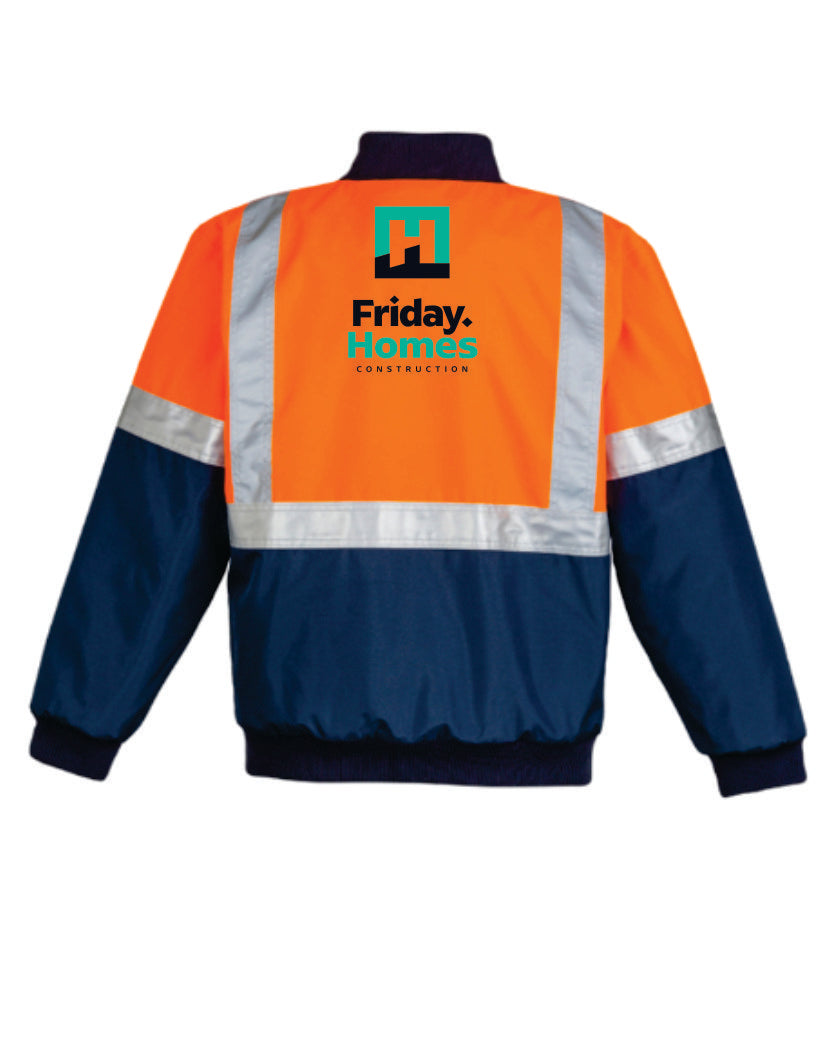 Friday Homes Hi Vis Quilted Flying Jacket