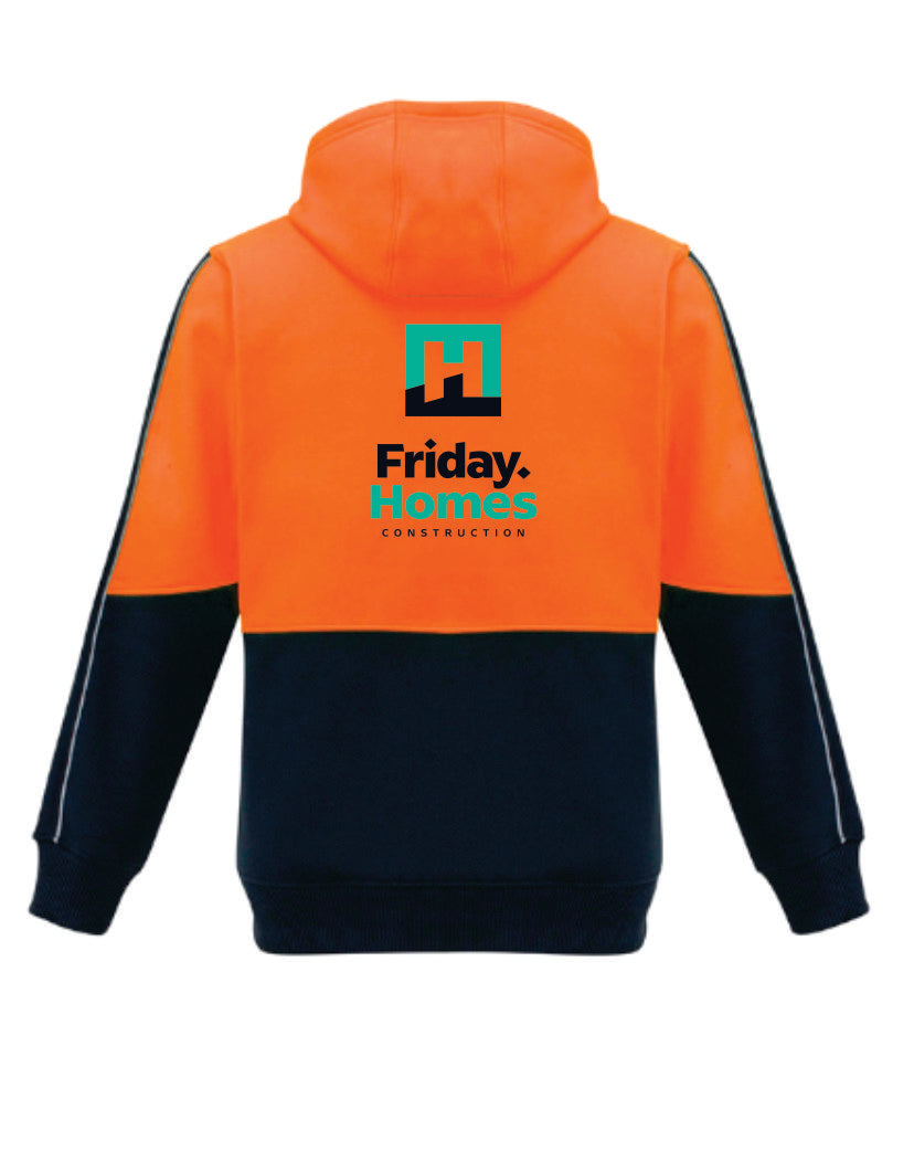 Friday Homes Hi Vis Full Pullover Hoodie