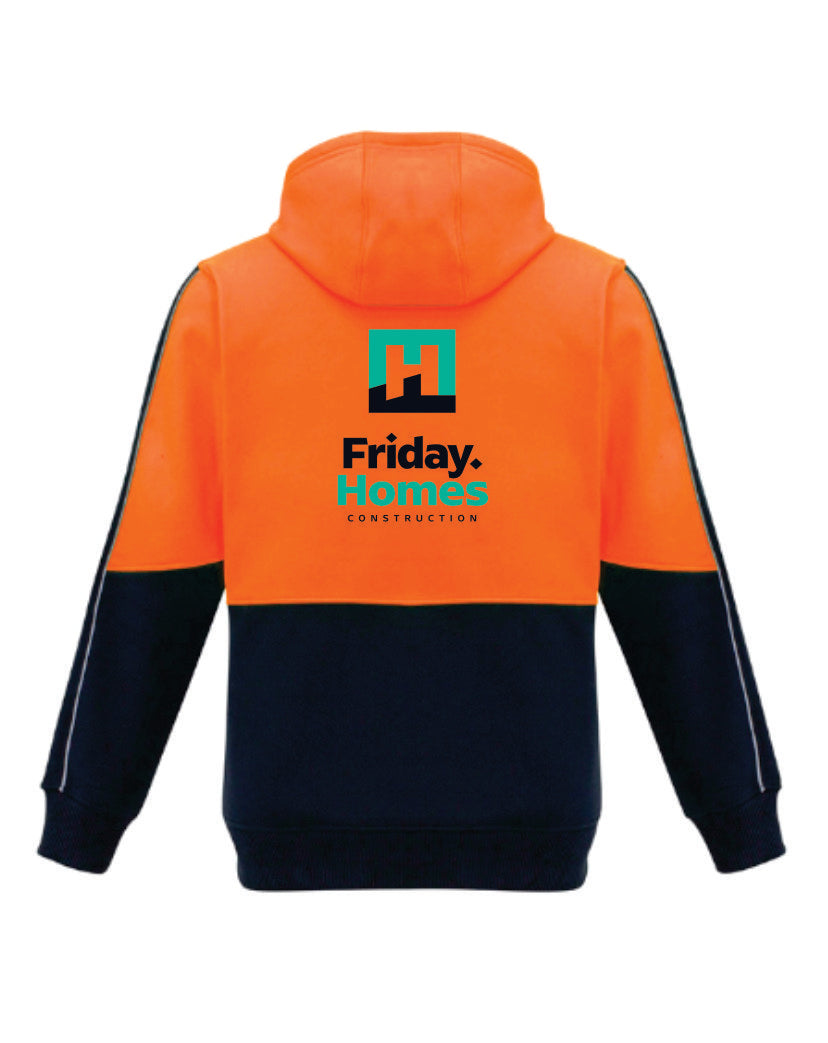 Friday Homes Hi Vis Full Zip Hoodie