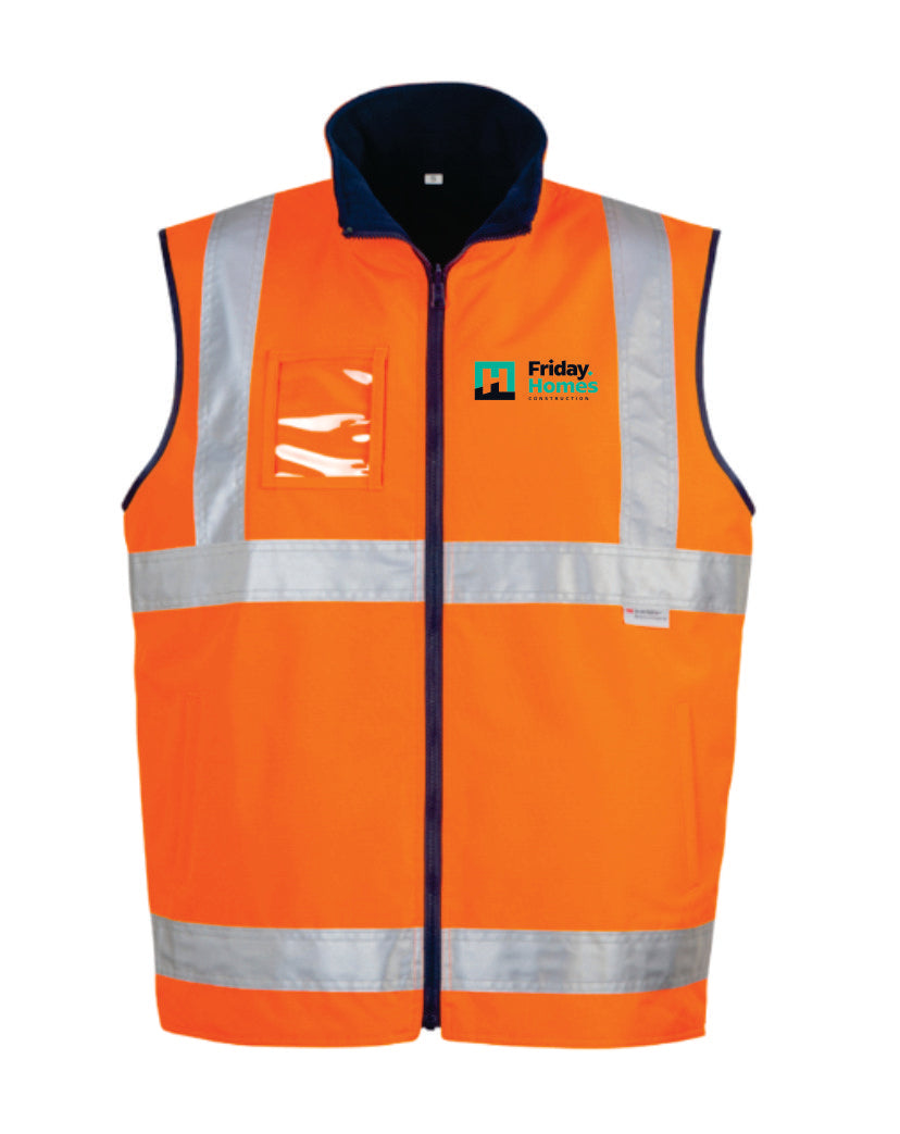Friday Homes Winter Hi Vis Lightweight Waterproof Vest