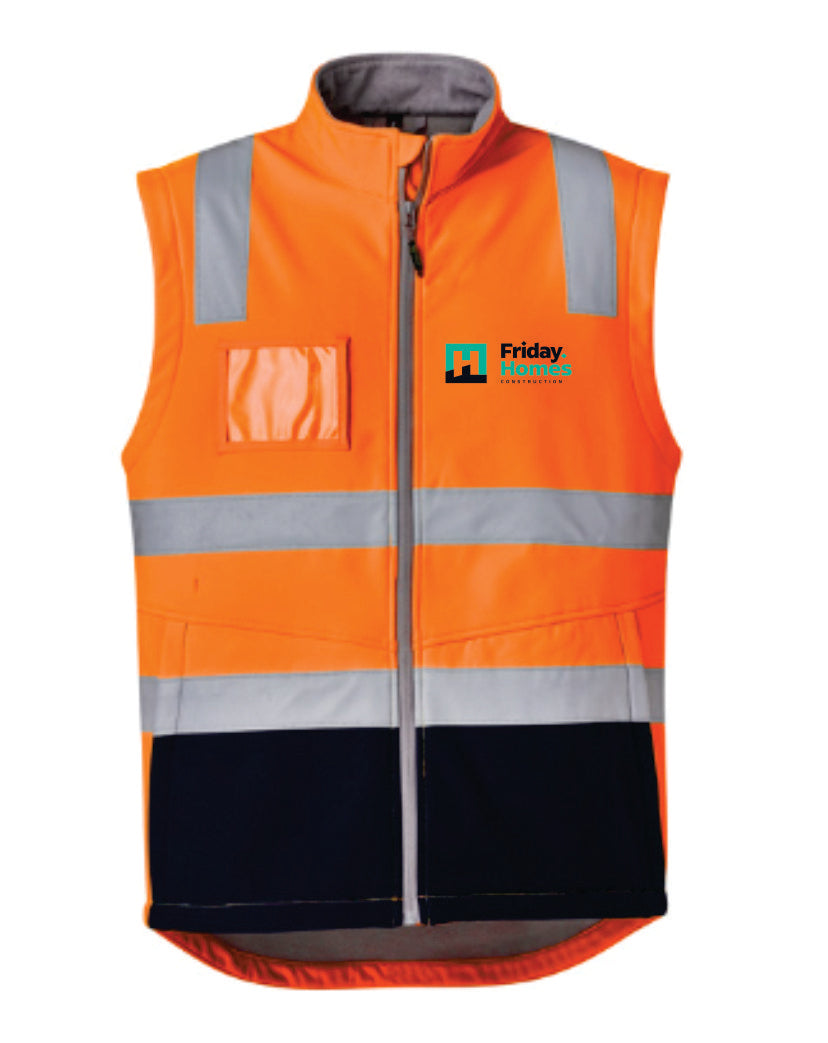 Friday Homes Winter Hi Vis Softshell Vest