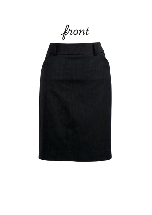 Ropata Health Women's Cool Stretch Multi-Pleat Skirt, Black