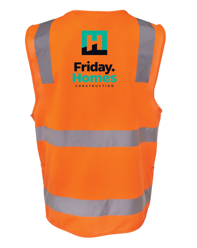 Friday Homes Summer Hi Vis Zip Safety Vest