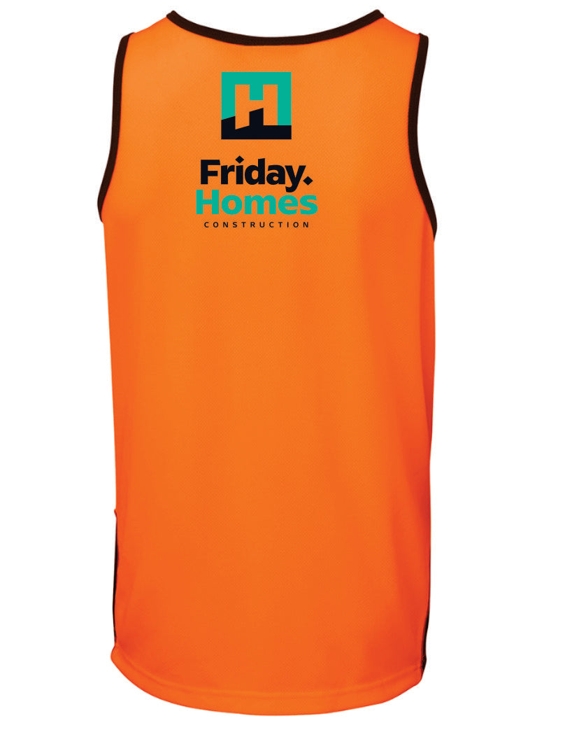 Friday Homes Hi Vis Contrast Singlet