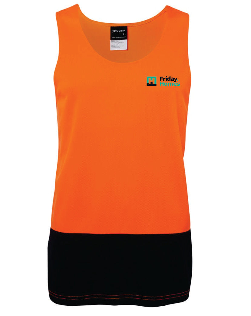 Friday Homes Hi Vis Traditional Singlet