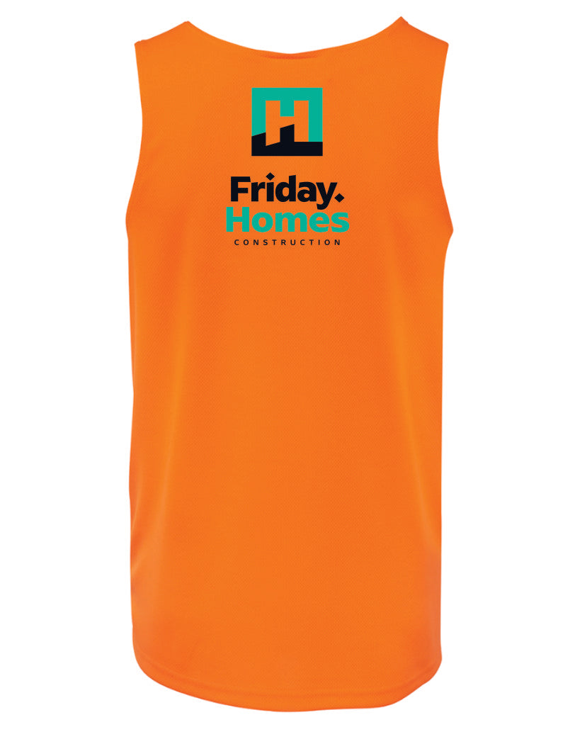 Friday Homes Hi Vis Traditional Singlet