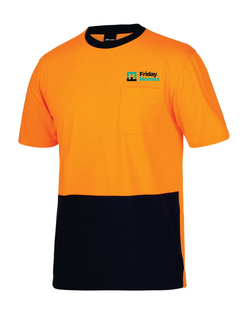Friday Homes Hi Vis Crew Neck Cotton Tee