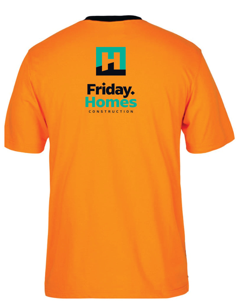 Friday Homes Hi Vis Crew Neck Cotton Tee