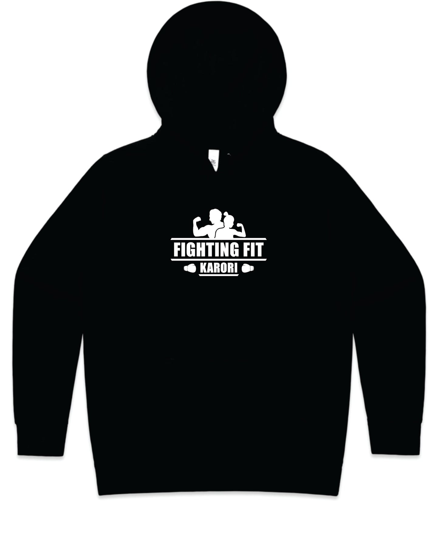 Fighting Fit Black Hoodie - Women's