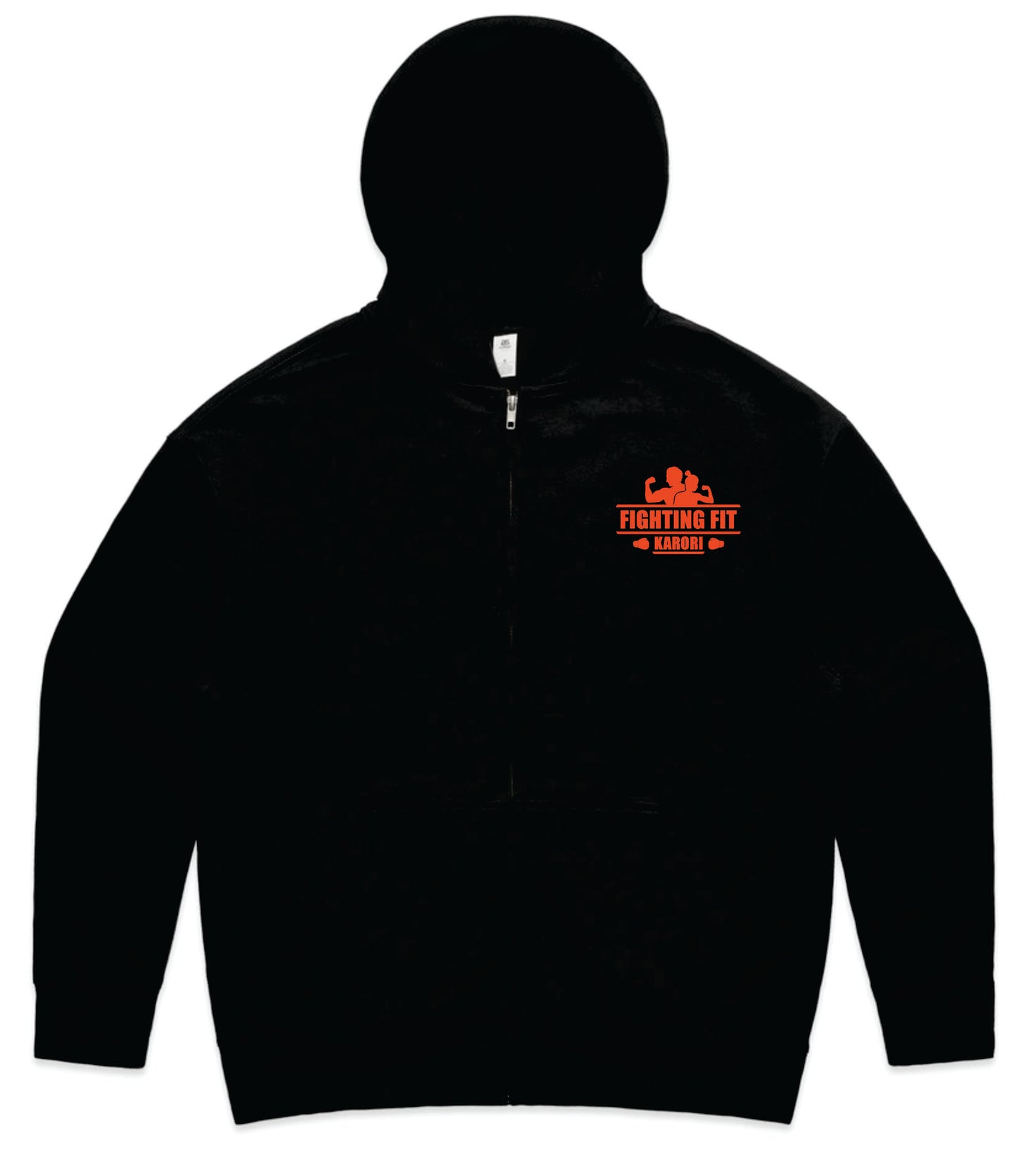 Fighting Fit Black Zip Hoodie - Women's