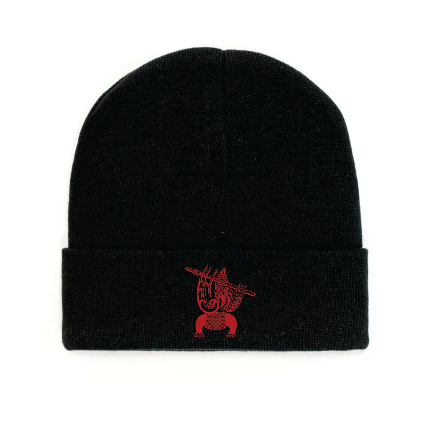 Te Runanga Red Logo Beanie
