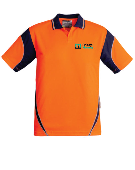 Friday Homes Hi Vis Aztec Polo