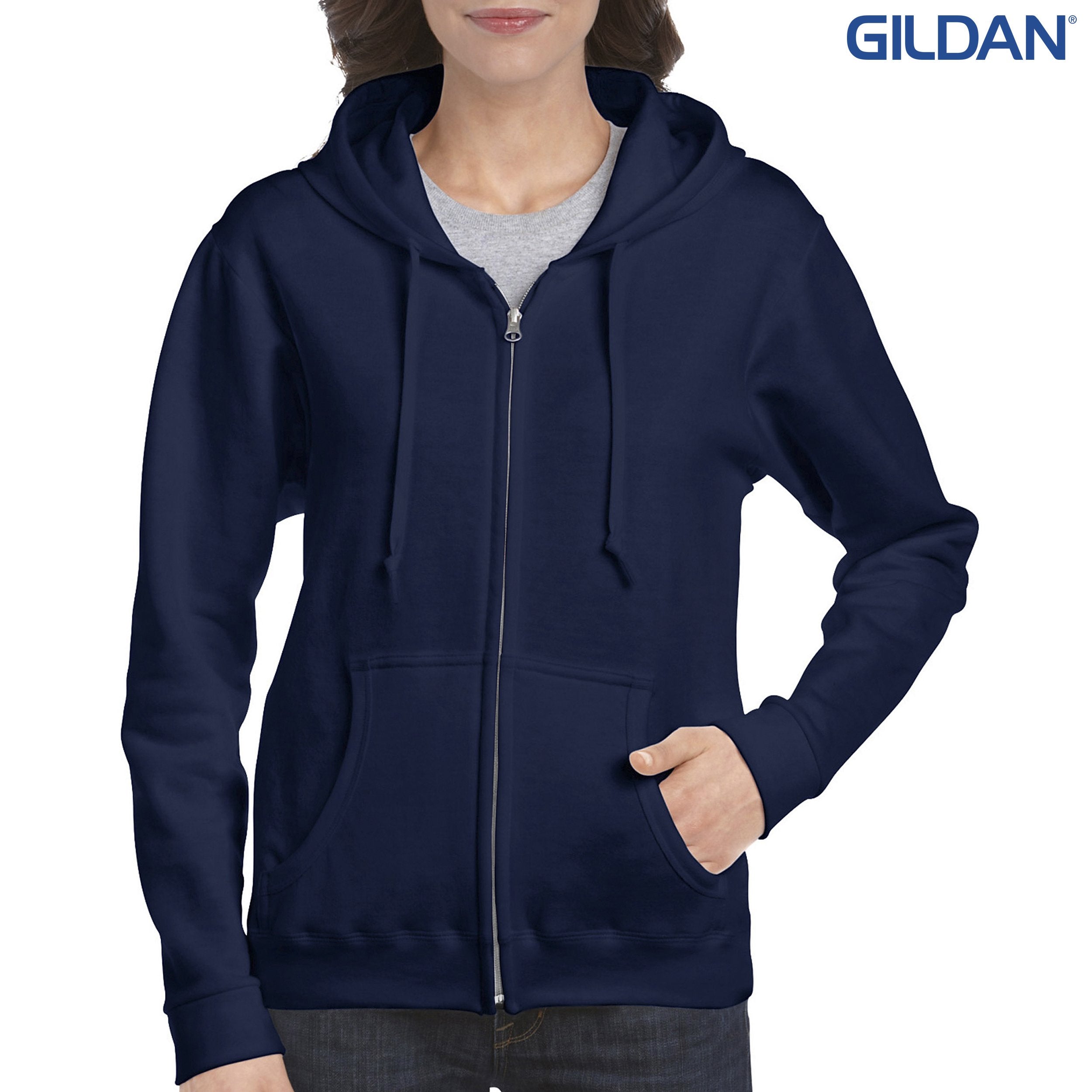 Gildan zip up on sale hoodies