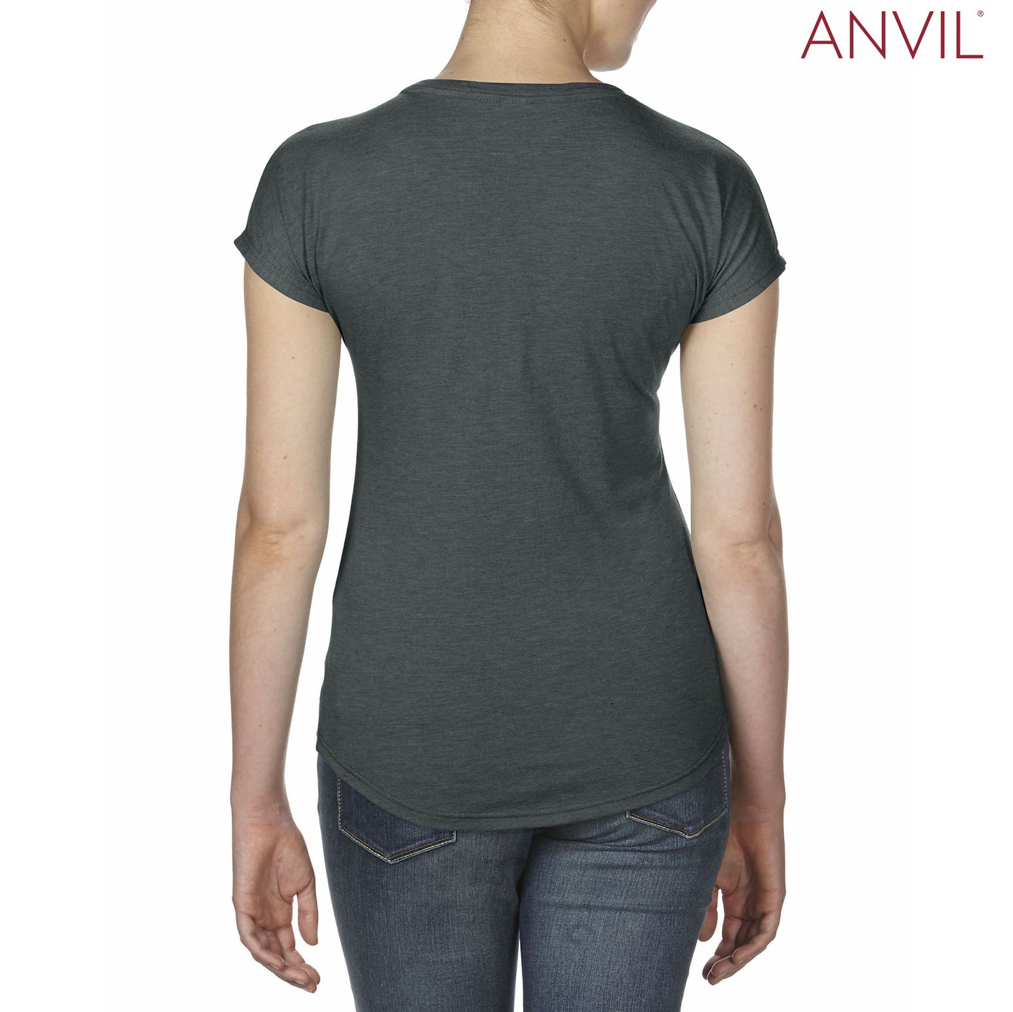 6750VL Anvil Ladies™ Tri-Blend V-Neck T-Shirt