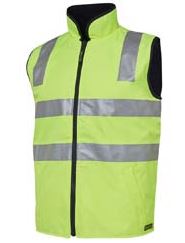 Wilson Parking Stamina Day Night Vest Lime/Black Embroidery Left chest