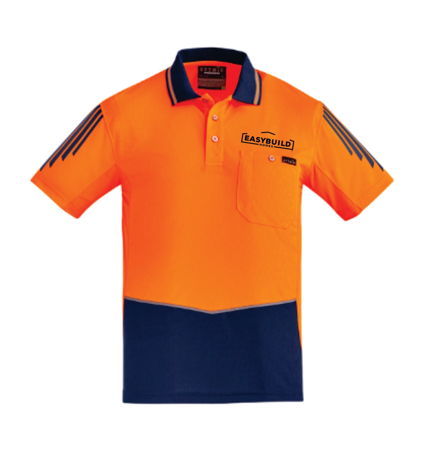 EasyBuild Syzmik Mens Hi Vis Flux Polo